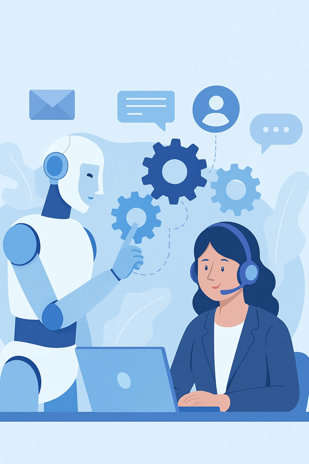 AI-powered chatbot assisting customer online